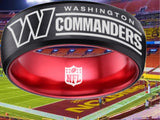 Washington Commanders Ring Black & Red Wedding Ring #Commanders #NFL