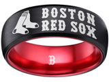 Boston Red Sox Ring Red Sox Wedding Ring Black & Red Sizes 6 - 13 #boston #redsox