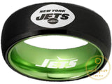 New York Jets Ring Black & Green Wedding Ring Sizes 6 - 13 #jets #nyjets