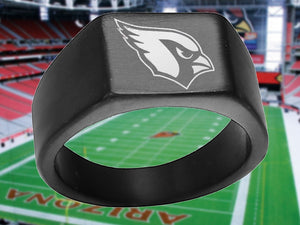 Arizona Cardinals Ring Black Titanium Ring | Sizes 8 - 12 #arizonacardinals #nfl