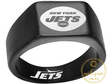 New York Jets Ring Black Titanium Ring Sizes 8 - 10 #jets #nyjets