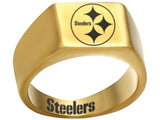 Pittsburgh Steelers Ring Gold 10mm Ring | Sizes 8-12 #pittsburgh #steelers