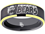 Baylor Bears Ring Black & Gold Wedding Band | Sizes 6-13 #bu #baylor #bears