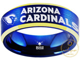 Arizona Cardinals Ring Blue & Gold Wedding Band | Sizes 6 - 13 #arizonacardinals #nfl