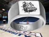 Gonzaga Bulldogs Ring Silver Titanium Ring Sizes 8 - 12 #gonzaga #bulldogs