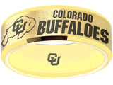 Colorado Buffaloes Ring Gold Wedding Band | Sizes 6-13 #buffs #ncaa