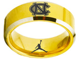 North Carolina Tar Heels Ring Gold Ring Tungsten Ring #unc