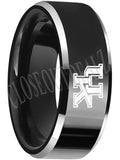 Kentucky Wildcats Ring Wedding Ring 8mm Black Tungsten Wedding Band Sz 5 - 15 UK