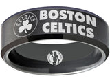 Boston Celtics Ring Clover Black Wedding Ring Sizes 6 - 13 #celtics #nba