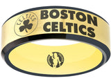 Boston Celtics Ring Clover Gold & Black Wedding Ring Sizes 6 - 13 #celtics #nba