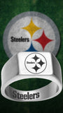 Pittsburgh Steelers Ring Silver 10mm Ring | Sizes 8-12 #pittsburgh #steelers