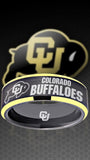 Colorado Buffaloes Ring Black & Gold Wedding Band | Sizes 6-13 #buffs #ncaa