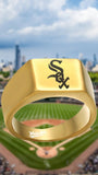 Chicago White Sox Ring Gold Titanium Ring Sizes 8 - 12 #whitesox #mlb