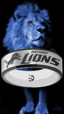 Detroit Lions Ring Silver & Black Wedding Band | Sizes 6-13 #detroit #lions #nfl