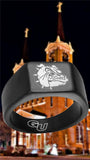 Gonzaga Bulldogs Ring Black Titanium Ring Sizes 8 - 12 #gonzaga #bulldogs