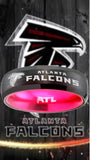 Atlanta Falcons Ring Black & Pink 6mm Wedding Band | Sizes 6 - 13 #atlanta #falcons #nfl