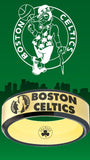 Boston Celtics Ring Gold & Black Wedding Ring Sizes 6 - 13 #celtics #nba