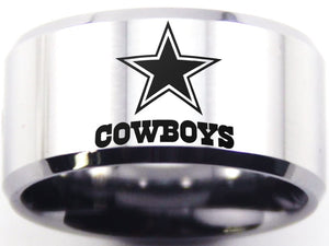 Dallas Cowboys Ring 11mm Silver Band | Sizes 7-13 #cowboys