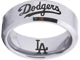 LA Dodgers Ring | Silver Wedding Band | Sizes 4-17 #dodgers