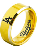 LA Dodgers Ring Gold Ring 8mm Tungsten Ring #mlb #dodgers