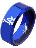 LA Dodgers Ring Blue Ring 8mm Tungsten Ring #mlb #dodgers