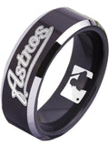 Houston Astros Ring Black Ring 8mm Tungsten Ring #mlb #astros