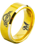 Milwaukee Brewers Ring Gold Ring 8mm Tungsten Ring #mlb #brewers