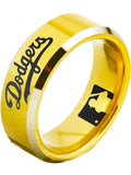 LA Dodgers Ring Gold Ring 8mm Tungsten Ring #mlb #dodgers