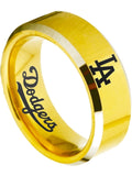 LA Dodgers Ring Gold Ring 8mm Tungsten Ring #mlb #dodgers