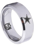 Dallas Cowboys Ring Silver Ring 8mm Tungsten Ring #cowboys