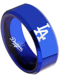 LA Dodgers Ring Blue Ring 8mm Tungsten Ring #mlb #dodgers