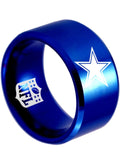 Dallas Cowboys Ring Blue Ring 12mm Tungsten Ring #cowboys