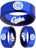 Chicago Cubs Ring All Blue Wedding Ring | Sizes 6-13 #cubs