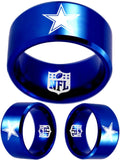 Dallas Cowboys Ring Blue Ring 12mm Tungsten Ring #cowboys