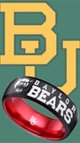 Baylor Bears Ring Black & Red Wedding Band | Sizes 6-13 #bu #baylor #bears