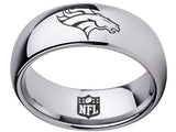 Denver Broncos Ring Silver Ring 8mm Tungsten #broncos #nfl