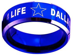 Dallas Cowboys Ring 8mm Blue Ring NFL Ring #dallas #cowboys #nfl