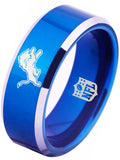 Detroit Lions Ring Blue & Silver Wedding Band | Sizes 4-17 #lions