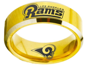 Los Angeles Rams Ring Gold Silver Logo Ring Sizes 4 - 17 #rams #logo