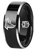 Atlanta Falcons Ring Falcons logo ring Wedding Band Black Ring #falcons #atl #nfl