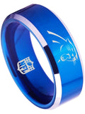 Carolina Panthers Ring Panthers Logo Blue Tungsten Ring #panthers