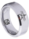 Dallas Cowboys Ring Silver Ring 8mm Tungsten Ring #cowboys