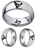 Houston Texans Ring Silver Ring Tungsten Ring #texans #nfl