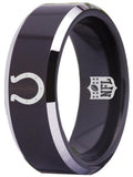 Indianapolis Colts Ring 8mm Black Tungsten Ring #colts